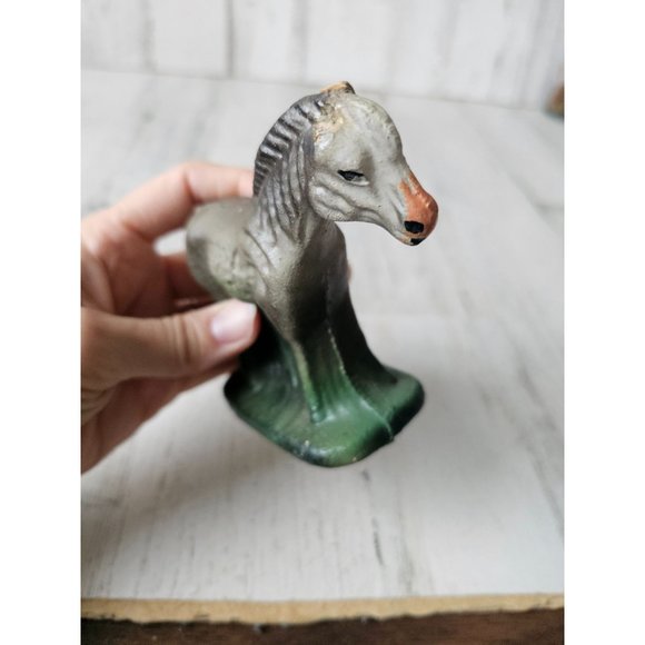 Vintage donkey nativity figurine statue decor Xmas as is - Picture 8 of 10